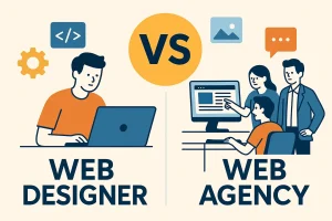 web designer vs web agency
